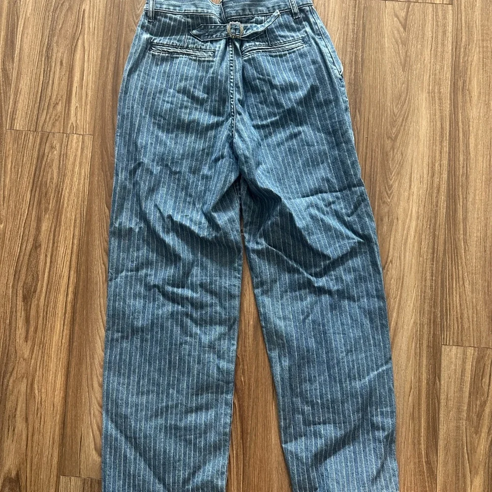 Madewell Wide Leg Striped Jeans - Picture 4 of 5